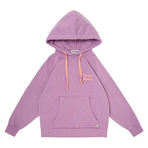 Tocoto Vintage Dancing In The Moonlight" Hoodie  Dark Lilac