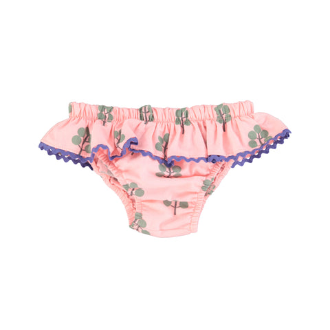 Piupiuchick High Waisted Shorties | Pink W/ Green Trees
