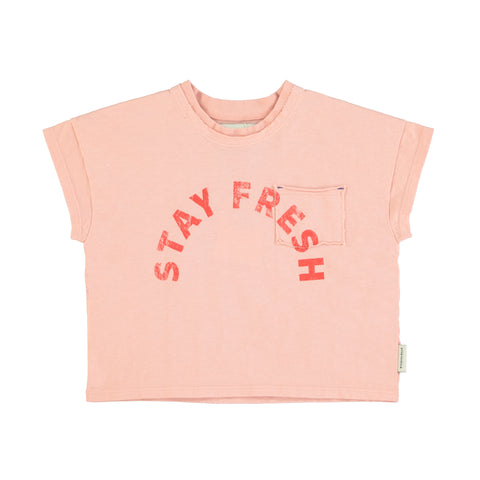 Piupiuchick T'Shirt | Light Pink W/ "Stay Fresh" Print
