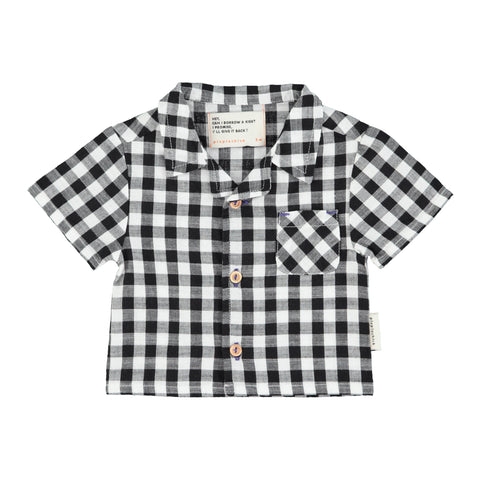 Piupiuchick Hawaiian Shirt | Black & White Checkered
