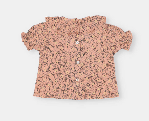 Buho BB Flower Dots Blouse Rose Clay