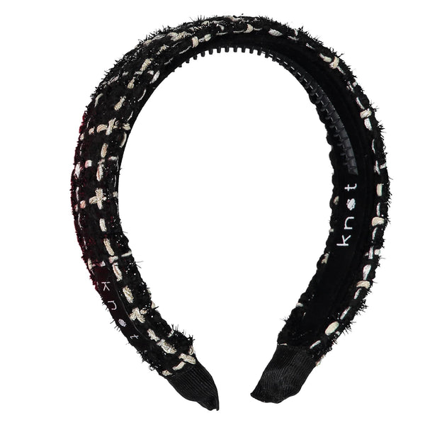 Knot Hairbands Tweed Headband // Black