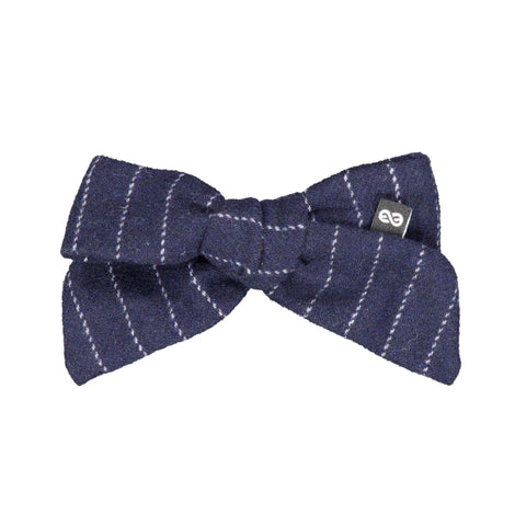 Knot Hairbands twig striped bow clip blue jay