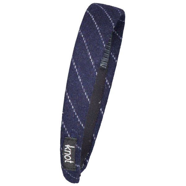 Knot Hairbands twig striped headband blue jay