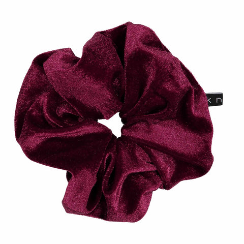 Knot Hairbands Velvet Scrunchie // Burgundy
