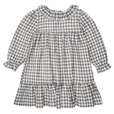 Tocoto Vintage Gingham Check Dress Off-White