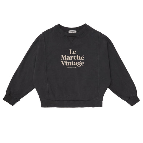 Tocoto Vintage Sweatshirt "Le Marche Vintage" Dark Grey