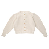 Tocoto Vintage Basic Pearl Knit Jacket Off White