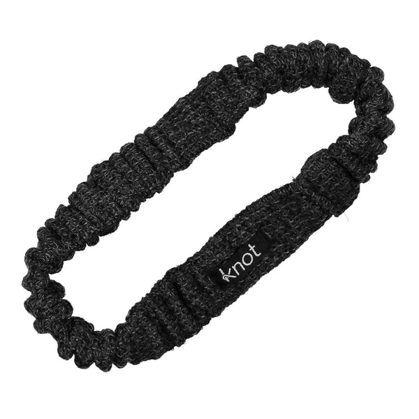 Knot Hairbands Waffle Headwrap // Black