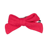 Knot Hairbands waffle bow clip cardinal red