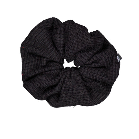 Knot Hairbands waffle jumbo scrunchie blackbird