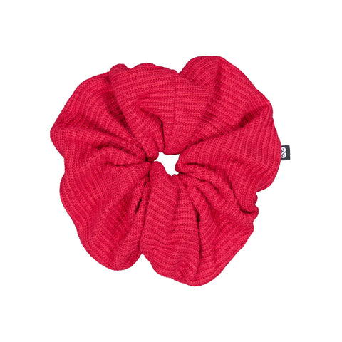Knot Hairbands waffle jumbo scrunchie cardinal red