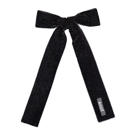 Knot Hairbands wingtip ribbon bow clip blackbird