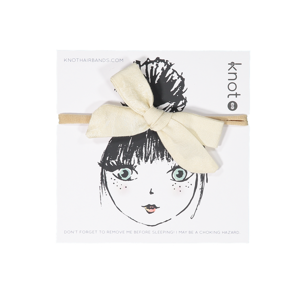 Knot Hairbands Bloom Bow Band // Cream