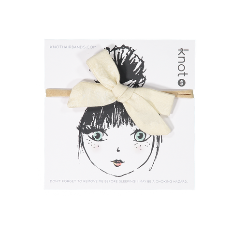 Knot Hairbands Bloom Bow Band // Cream