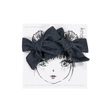 Knot Hairbands Vintage Denim Bow Set // Dark Wash
