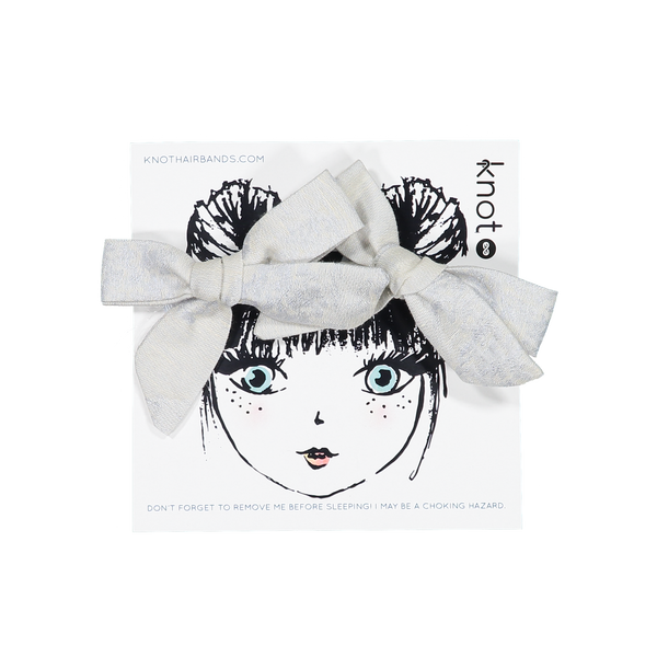 Knot Hairbands Bloom Bow Set // Blue