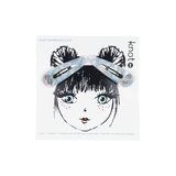 Knot Hairbands Seaglass Clip Set // Blue Glass