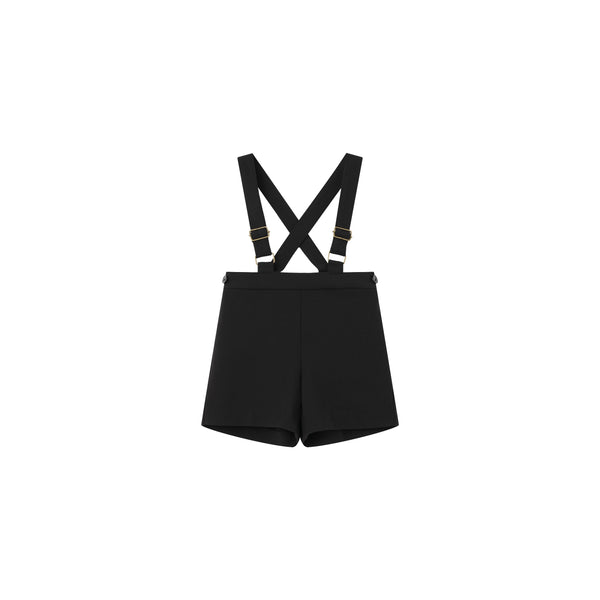 Coco Blanc Black Suspender Overalls Black