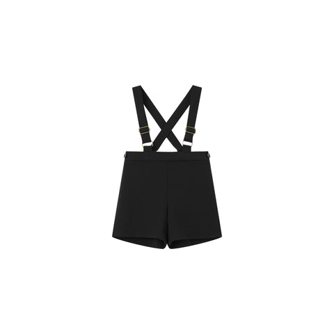 Coco Blanc Black Suspender Overalls Black