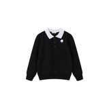 Coco Blanc Polo Sweatshirt Black