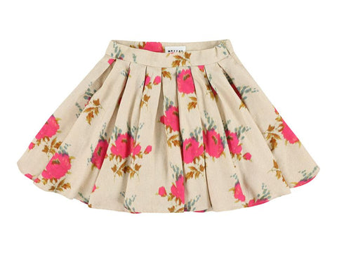 SUNSIOM Women's Mini Pleated Skirts Solid Color High Waist Buckles