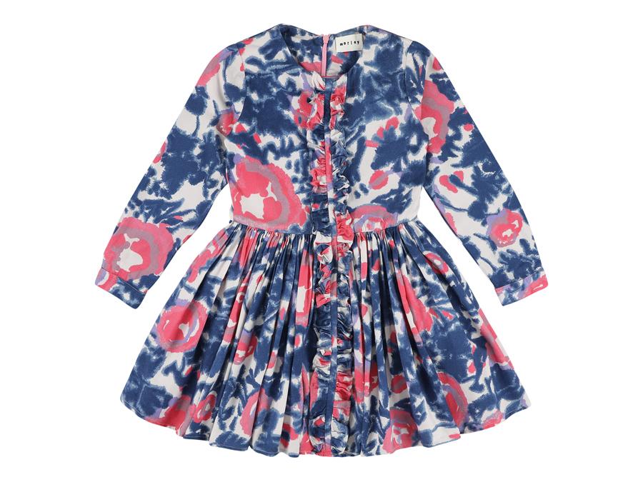 morley blue dress The Morley Embroidered Trim Dress in Brilliant Blue Floral