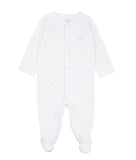 Livly Saturday Simplicity Footie white/silver dots