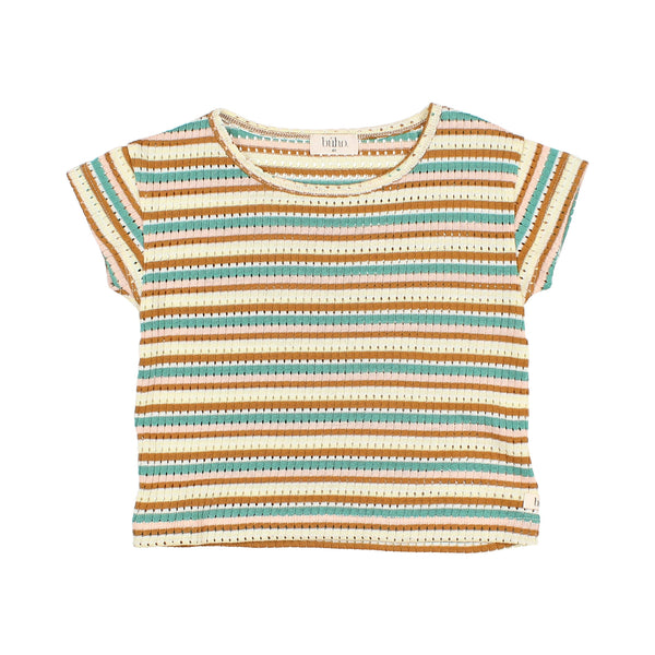 Buho Fancy Knitted T-Shirt Multicolor