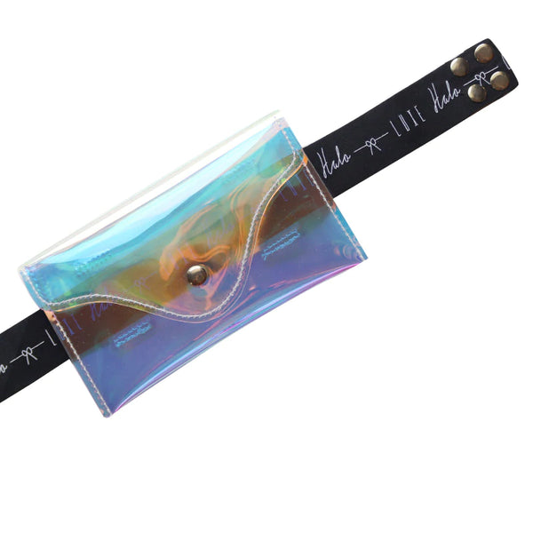 HALO LUXE BOW HOLOGRAPHIC LOGO BELT BAG