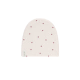 Ely's & Co. Ribbed Cotton Strawberry Collection Pink/Ivory Beanie