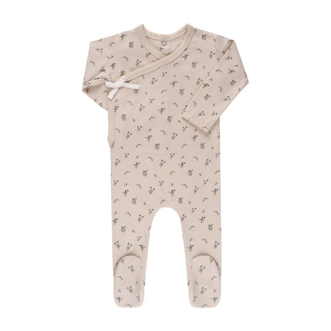 Ely’s & Co Jersey Cotton - Printed Ginkgo - Tan - Footie