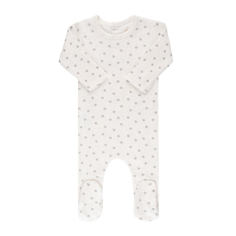 Ely's & Co. Ribbed Cotton Sailor Collection Blue/Ivory Onesie