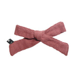 KNOT KNIT BOW CLIP // ROSE