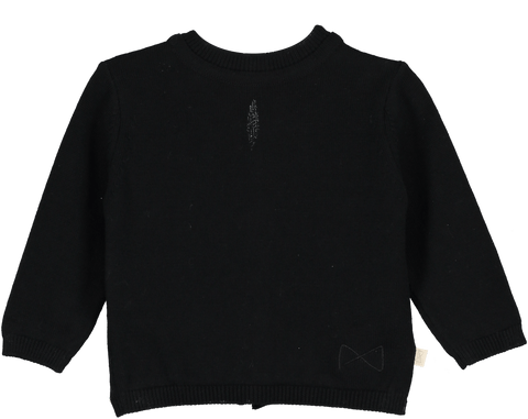 Mini Siblings Knit Sweater Black Reversible