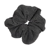 Knot Hairbands Pleated Scrunchie Black