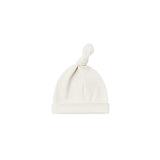 Quincy Mae KNOTTED BABY HAT | IVORY