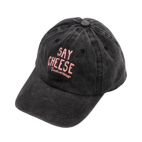 Tocoto Vintage Embroidered Cap "Say Cheese"