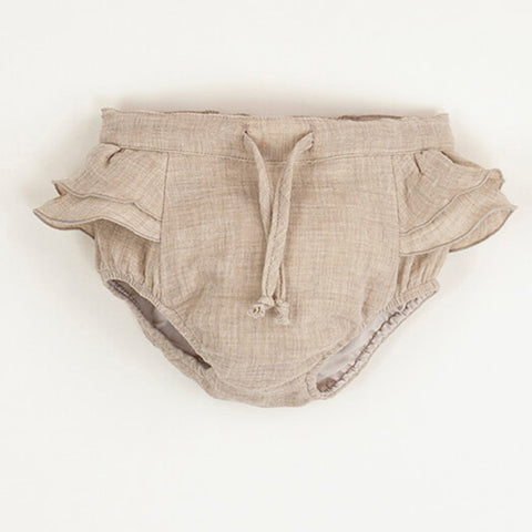 Popelin Sand Culotte With Frills