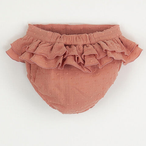 Popelin Coral Culotte With Frills