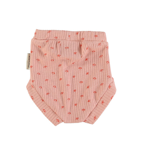 Piupiuchick Baby blommers | light pink w/ red sunshade allover