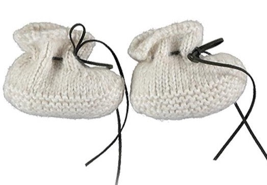 TOCON BABY BOOTIES WOOL NATURAL
